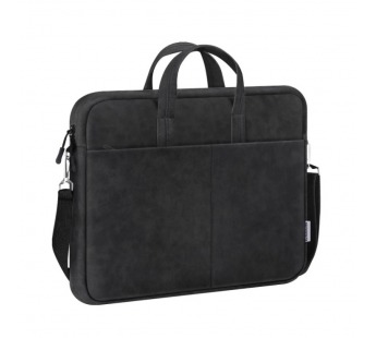 Сумка для ноутбука DEFENDER Solid 15.6" PU кожа, черный, карман (1/30)#2107461