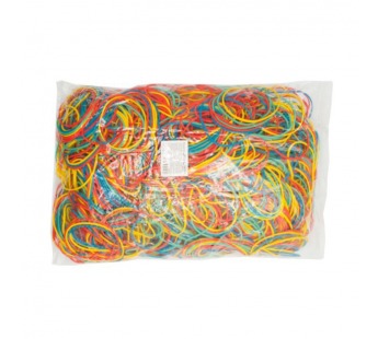 Резинки для купюр Buro d=60мм 1.5мм 1000гр ассорти пластиковый пакет#2107397
