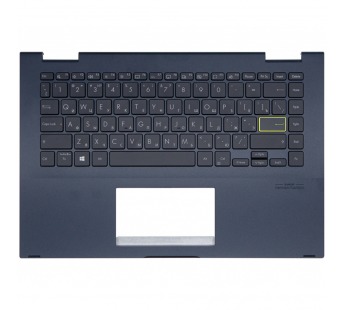Топ-панель для Asus VivoBook Flip 14 TP420UA темно-синяя с подсветкой#2107375
