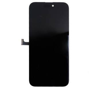 Дисплей для iPhone 15 Pro Max (A3106) в сборе с тачскрином Черный - (Hard OLED) (площадка под IC)#2121212