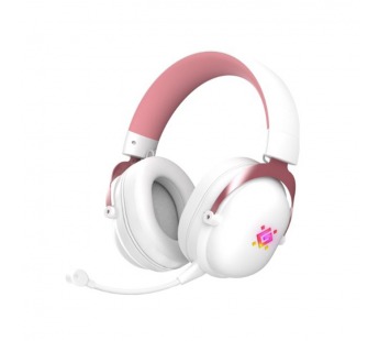 Гарнитура беспроводная игровая DEFENDER Sabotauge, BT/2.4G, Bluetooth, микрофон с шумоподавлением, розово-белый(1/12)#2107975