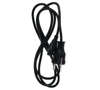 Кабель питания для ноутбуков 3-pin (прямая Евровилка) 220V 1,8m TELECOM <TP022-1.8-BK>(1/100)#2109165