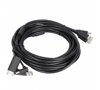 Кабель VR 3в1 (HDMI + USB +DC3.5) для HTC VIVE, HDMI 4K@30Hz 5 м, VCOM <CU416-5M> (1/40)#2108698