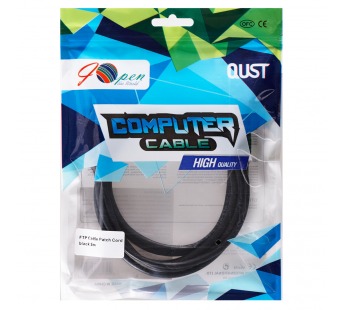 Патч-корд литой iOpen FTP кат. 5e (7/0.16) черный, 2m <ANP522B-BK-2M>#2107793