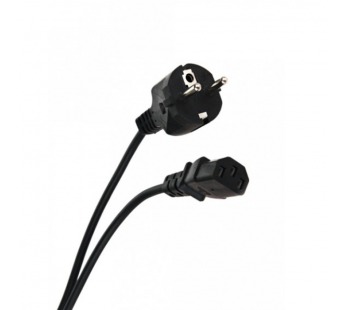 Кабель компьютер--> розетка 220V EU (прямой) <3.0м> TELECOM <TP021-3.0-BK> (1/50)#2114968