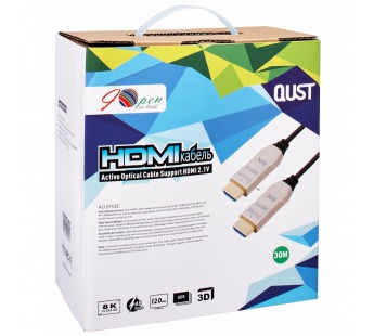 Активный оптический кабель HDMI 19M/M,ver. 2.1, 8K@60 Hz 30m iOpen <AD3743C-30.0>#2107839