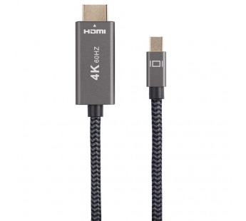 Кабель miniDP(M)--> HDMI M 4K@60Hz 1.8m TELECOM,оплетка (TA562M-1.8M) (1/60)#2109790