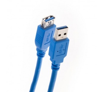 Кабель удлинительный USB 3.0 - AF, 3 м., синий AOPEN (1/40)#2108297