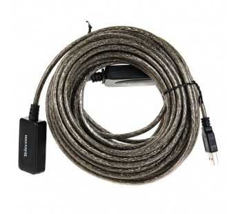 Кабель удлинительный USB 2.0-repeater, активный <Am--> Af> 15м TELECOM <TUS7049-15M> (1/40)#2108684