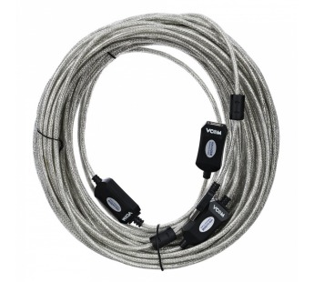 Кабель удлинительный USB 2.0-repeater, активный <AM - AF>, 25 м. VCOM (1/12)#2108994