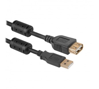 Кабель удлинительный DEFENDER USB02-06PRO USB2.0, AM-AF, черный, 1.8м. (1/50/200)#2108314