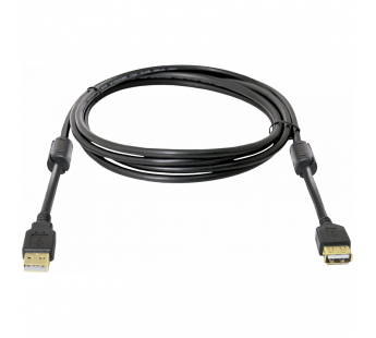 Кабель удлинительный DEFENDER USB02-06PRO USB2.0, AM-AF, черный, 1.8м. (1/50/200)#2109088