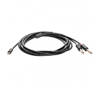 Кабель-переходник 3.5ST(M)/2X6.35 ST(M), 3м, TELECOM PRO <TAV6168-3M> (1/100)#2108169