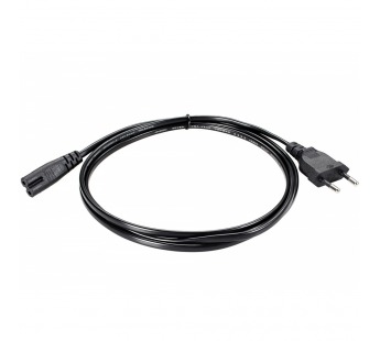 Кабель для аудио-видео техники IEC-320-C7, 2-pin 1,8m ,черный, медь, TELECOM <TE023-CU0.5-1.8M> (1/180)#2108136