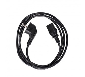 Кабель компьютер--> розетка 220V EU (угловой) <VDE> 3GX0,5mm2, 1,8m, медь, TELECOM <TY021-CU0.5-1.8M> (1/60)#2108291