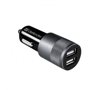 Автомобильное ЗУ DEFENDER UCA-21 2USB, 5V/2.1A (1/50)#2108350