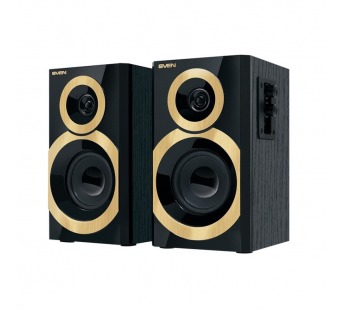 Акустическая система 2.0, SVEN SPS-619 GOLD, чёрный, мощность 2х10 Вт(RMS) (1/8)#2109075
