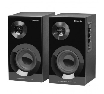 Акустическая 2.0 система DEFENDER Aurora S40 BT, черный, 40Вт, bluetooth, 220В (1/4)#2109076