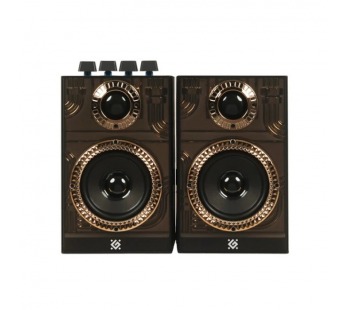 Акустическая 2.0 система DEFENDER Futuro 20 Вт, BT/USB/TF/AUX/2400мА*ч, черный (1/8)#2109020