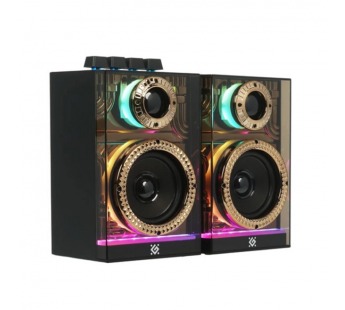 Акустическая 2.0 система DEFENDER Futuro 20 Вт, BT/USB/TF/AUX/2400мА*ч, черный (1/8)#2109019