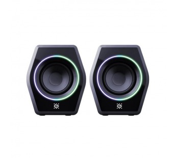 Акустическая 2.0 система DEFENDER Solar 9 10Вт, BT/Light питание от USB, черный (1/8)#2109015