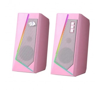 Акустическая 2.0 система REDRAGON Anvil розовый,5 Вт,RGB,USB+3.5мм (1/20)#2109010
