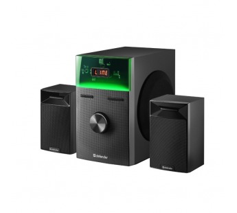 Акустическая 2.1 система DEFENDER Tresor 50Вт, BT/FM/USB/AUX/RC/Light, черный (1/2)#2108824