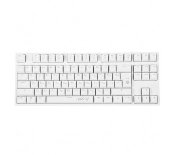 Клавиатура проводная игровая механическая DEFENDER Ivory GK-579 RU, 87кн,1.5м,крас.свитчи, RGB, белая (1/20)#2141177