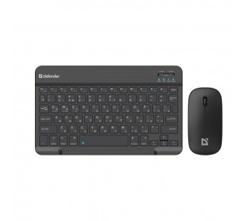 Комплект беспроводной Клавиатура + Мышь DEFENDER Network C-971 RU, BT, компактный, черный (1/22)#2142257