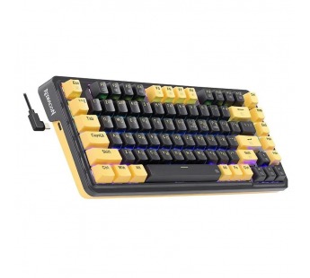 Клавиатура проводная игровая механическая REDRAGON Elf RU,RGB,фиолет-желтый,гаскет (1/10)#2109494