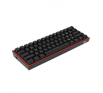 Клавиатура проводная игровая механическая REDRAGON Fizz RU, радужн, 61кн, черный/красный (1/20)#2109468