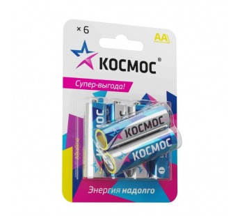 Элемент питания КОСМОС  LR6  BL6 (6/72)#2108447