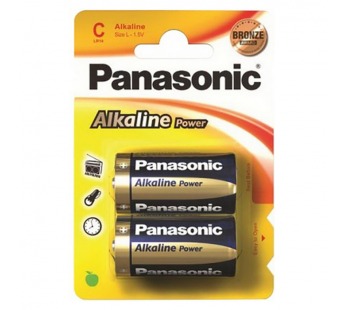 Элемент питания PANASONIC  LR14 Alkaline Power  (2 бл)   (24/120)#2108477