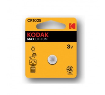 Элемент питания KODAK  CR1025  BL1  (60/240/12000)#2108550