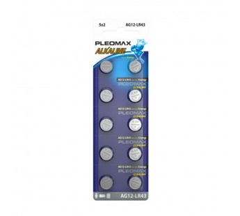 Элемент питания SAMSUNG PLEOMAX AG12 (386) LR1142, LR43 Button Cell (10/100/1000/70000)#2108427