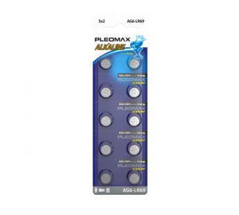 Элемент питания SAMSUNG PLEOMAX AG6 (370) LR920, LR69 Button Cell (10/100/1000/98000)#2108425