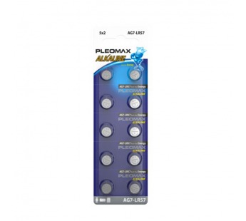 Элемент питания SAMSUNG PLEOMAX AG7 (399) LR926, LR57 Button Cell (10/100/1000/98000)#2108424