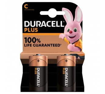 Элемент питания DURACELL  LR14  BL2  PLUS  (2/20/6440)#2108525