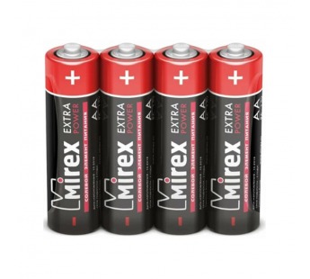 Элемент питания Mirex R6 / AA 1,5V  4 шт (4/601200), shrink#2108473