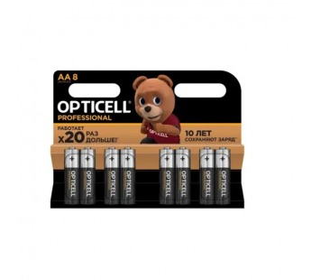 Элемент питания OPTICELL PROFESSIONAL LR6 BL8 (8/96)#2108538