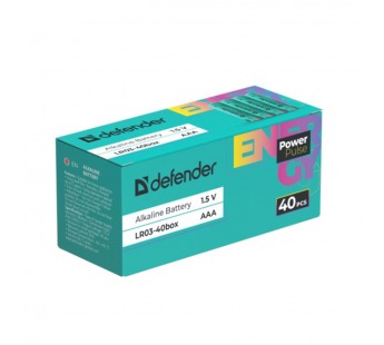Элемент питания DEFENDER LR03 AAA PowerPulse box40  (40/480)#2108506