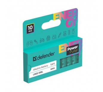 Элемент питания DEFENDER LR03 ААА PowerPulse BL10  (10/200)#2108504
