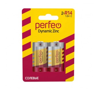 Элемент питания Perfeo R14/2BL Dynamic Zinc (2/20/160)#2108523