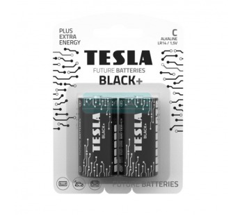 Элемент питания TESLA BATTERIES C BLACK+ LR14/BLISTER FOIL 2 PCS (2/24/144/9216)#2108521