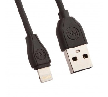 Кабель USB - Apple lightning WK Design 100см 2,4A  (black) (235966)#2110849