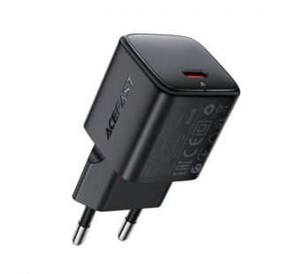 Сетевое зарядное устройство Type-C Acefast A117 (20W, PD, mini GaN) Черный#2128571