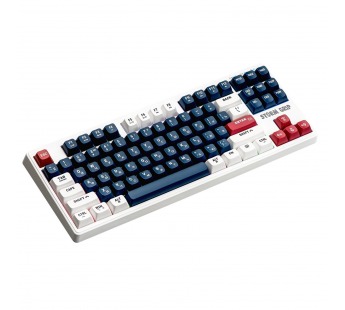 Клавиатура Defender Storm Grip GK-188 87+FN,2.4G+BT (беспроводная, мембранная) (white/blue) (241384)#2137853