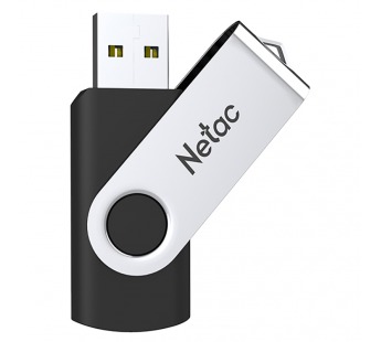 USB 3.0  32GB  Netac  U505  чёрный/серебро#2109117
