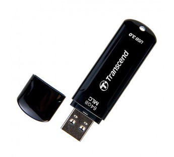 USB 3.0  64GB  Transcend  JetFlash 750  чёрный#2109112