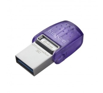USB 3.2  64GB  Kingston  DataTraveler microDuo 3C  (USB 3.0/3.2 + Type C)#2109097